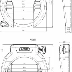 ABUS - Antivol De Cadre 4750 X / XL -Monkeylink Soldes abus antivol cadre 4750 x xl 3 3840x2160
