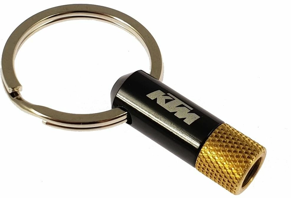 KTM - Porte-clé Adaptateur De Valve Presta DV/SV Vers AV 3 KTM - Porte-clé Adaptateur De Valve Presta DV/SV Vers AV